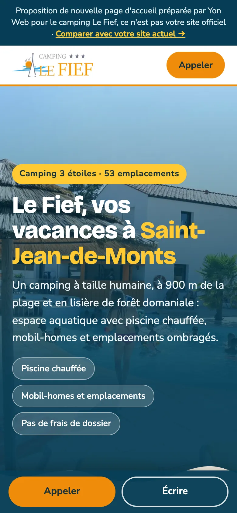 Capture mobile de la proposition