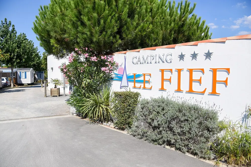 L'entrée du camping Le Fief